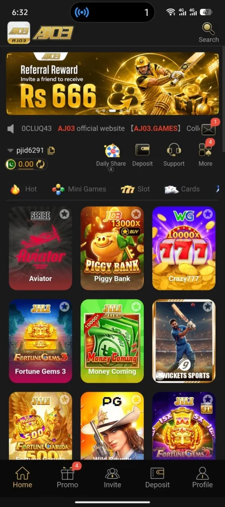Aj03 Game - Dashboard Image.